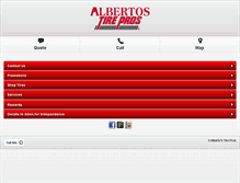 Tablet Screenshot of albertostirepros.com